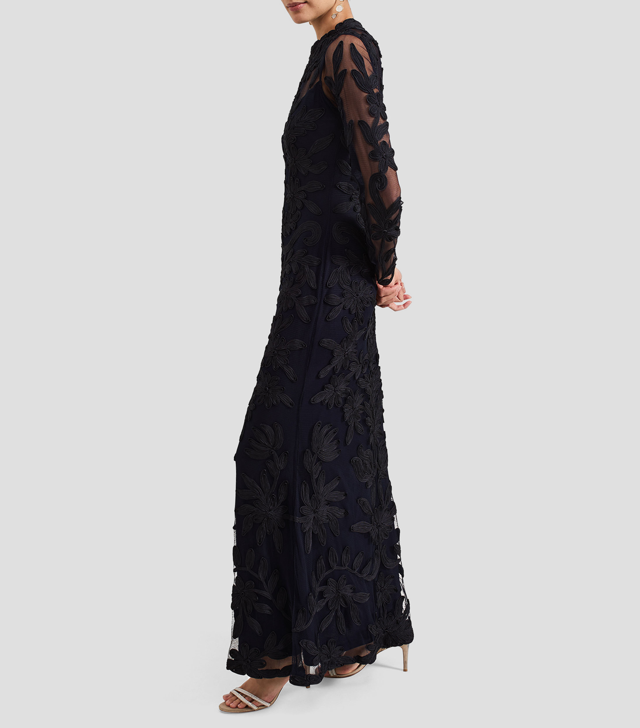 Vestido de fiesta Maxi manga larga Mujer